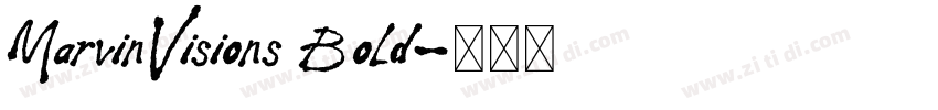 MarvinVisions Bold字体转换
